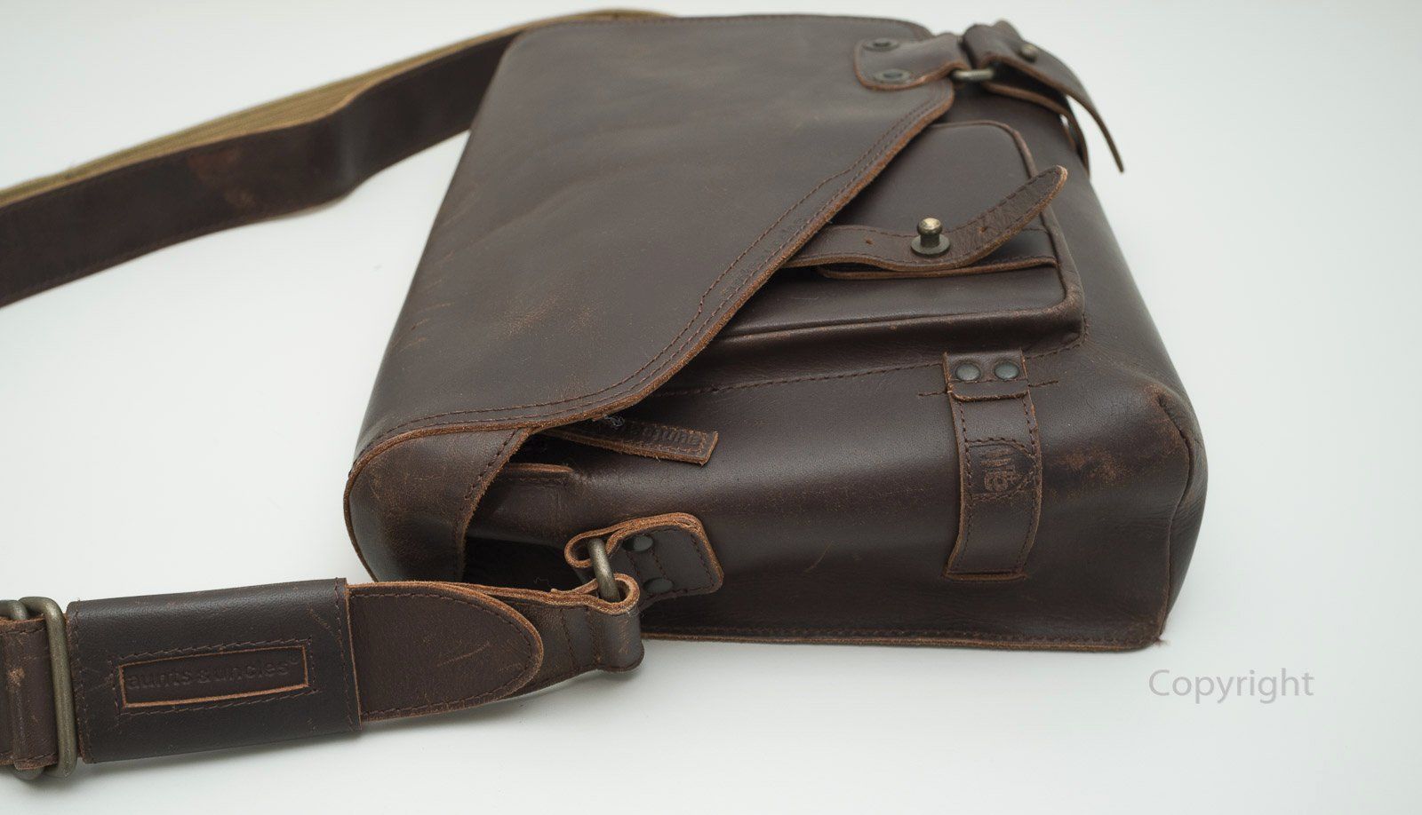 Aunts & Uncles Taschen: Aunts & Uncles Büffelledertasche braun – Gebraucht aus Gland von YA414AX 3
