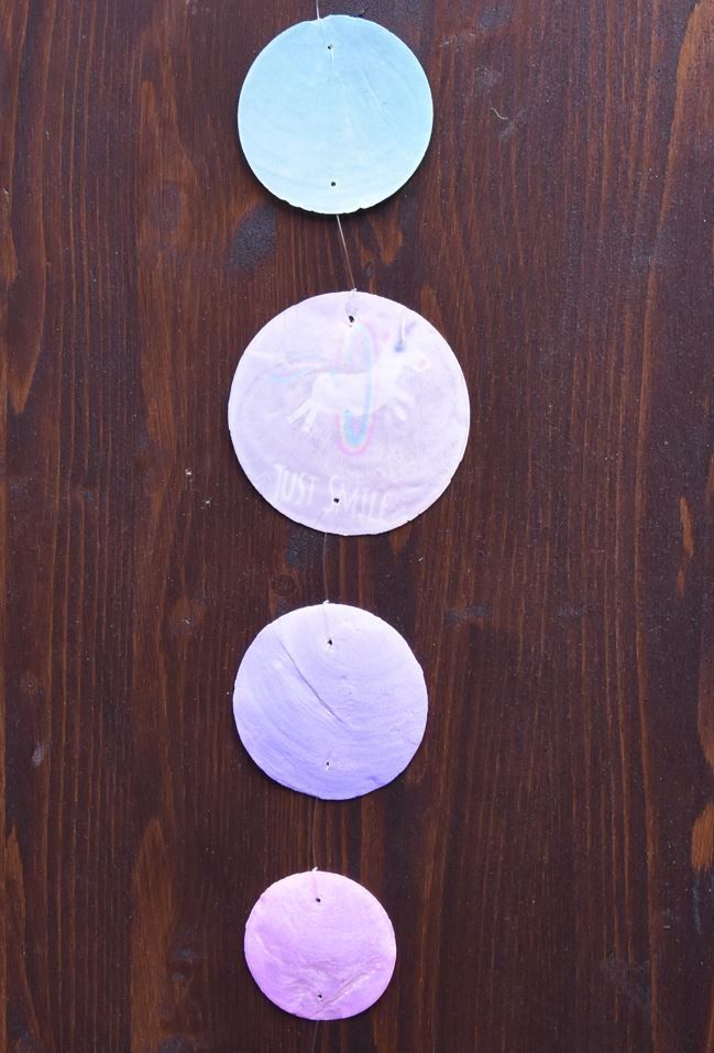 Tutte le decorazioni: Capiz Girlanden - Einhorn 3er Set – Nuovo e nell'imballaggio originale da Menziken venduto da kadasa 1