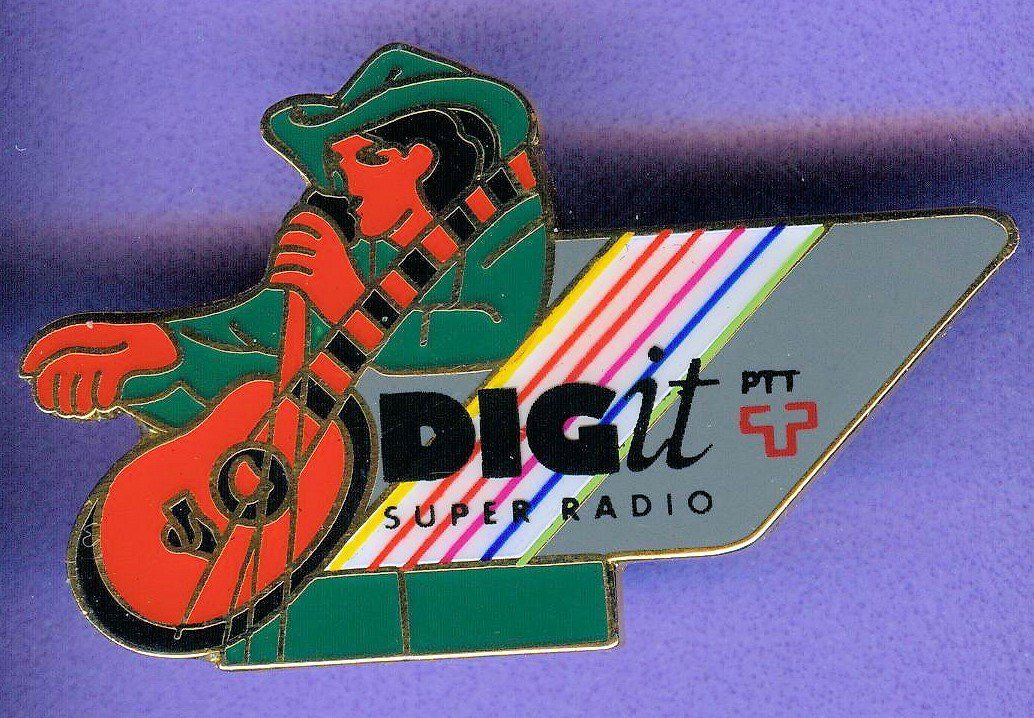 Placchette & Badge: PTT   DIGit  SUPER RADIO – Usato da Winterthur venduto da Sammleroase