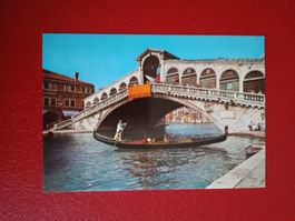 AK Italien Venezia Venedig Gondel Ponte di Rialto