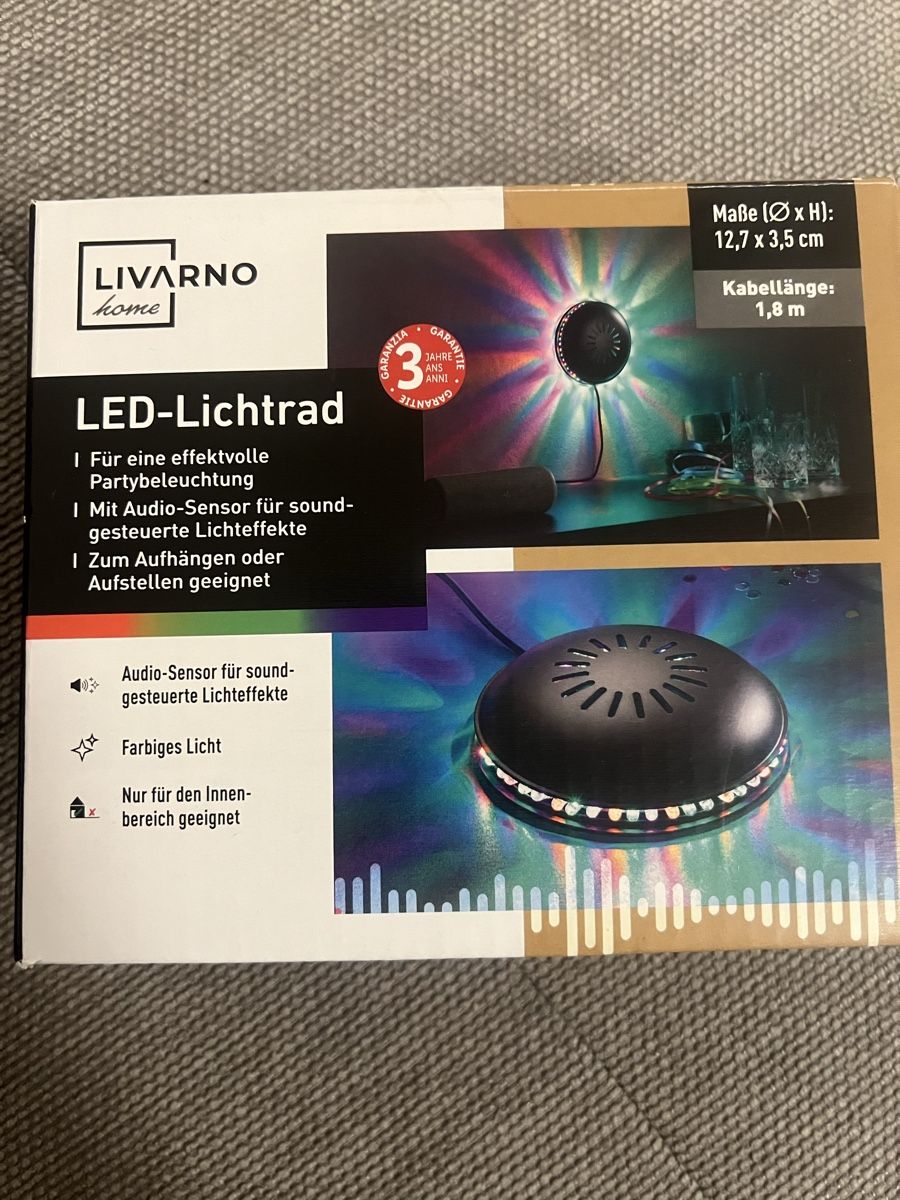 Lampen: LIVARNO home LED-Lichtrad mit Audio-Sensor – Neu (gemäss Beschreibung) aus Zürich von ale_ap 1