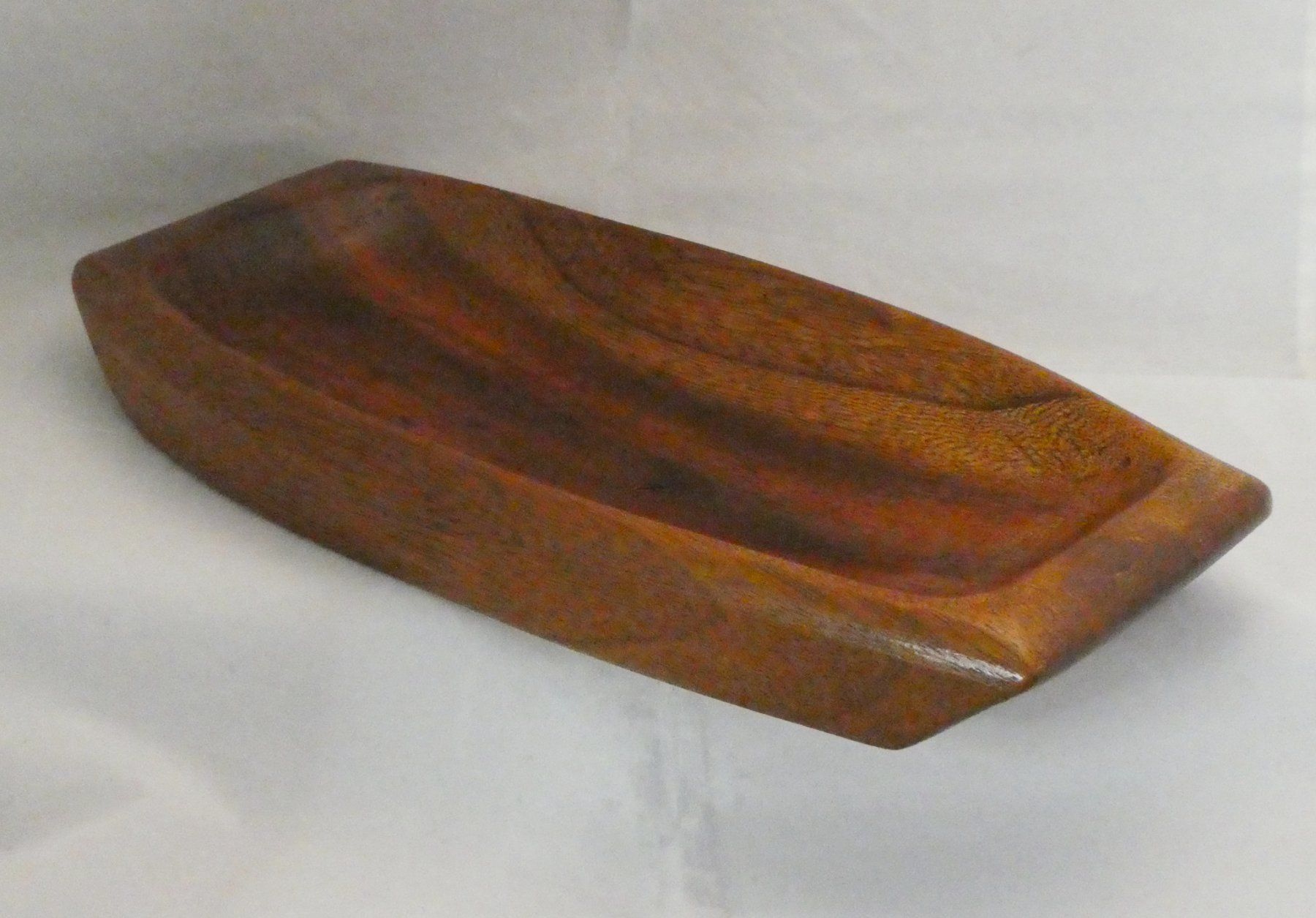 Servierplatten: Vide-poche en teck Scandinave vers 1970. – Gebraucht aus Fribourg von will69 1