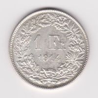 Schweiz 1 Franken 1914 Bern
