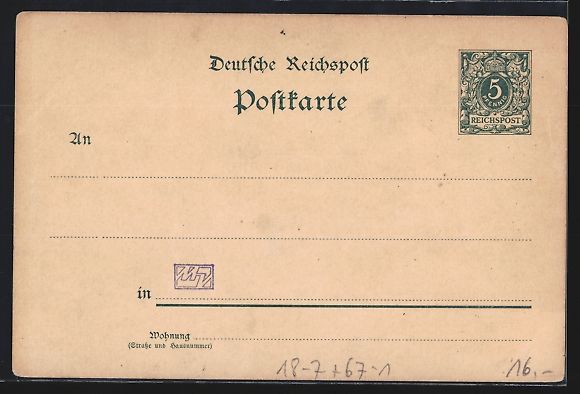 Entiers postaux: Litho Leipzig, Sächsisch-Thüringische  – D'occasion à Berlin par bartko-reher 1