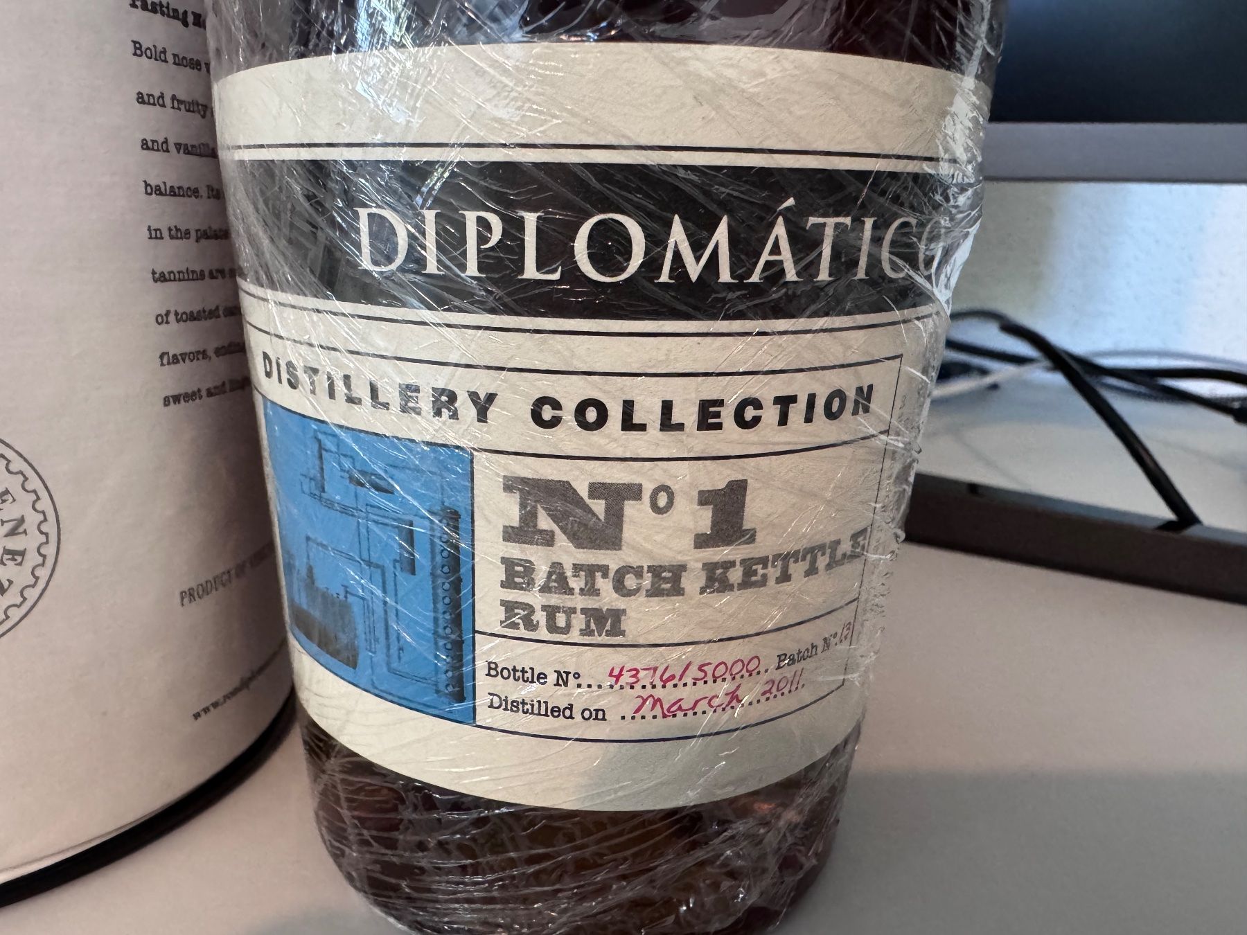 Diplomatico Bevande alcoliche: DIPLOMATICO DISTILLERY COLLECTION N.1 BATCH KETTLE RUM – Nuovo e nell'imballaggio originale da Bern venduto da vb5bv 2