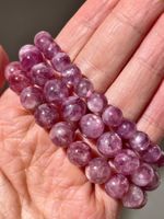 100% Näturliche  Lepidolite Armband, Edelsteinarmband 7mm