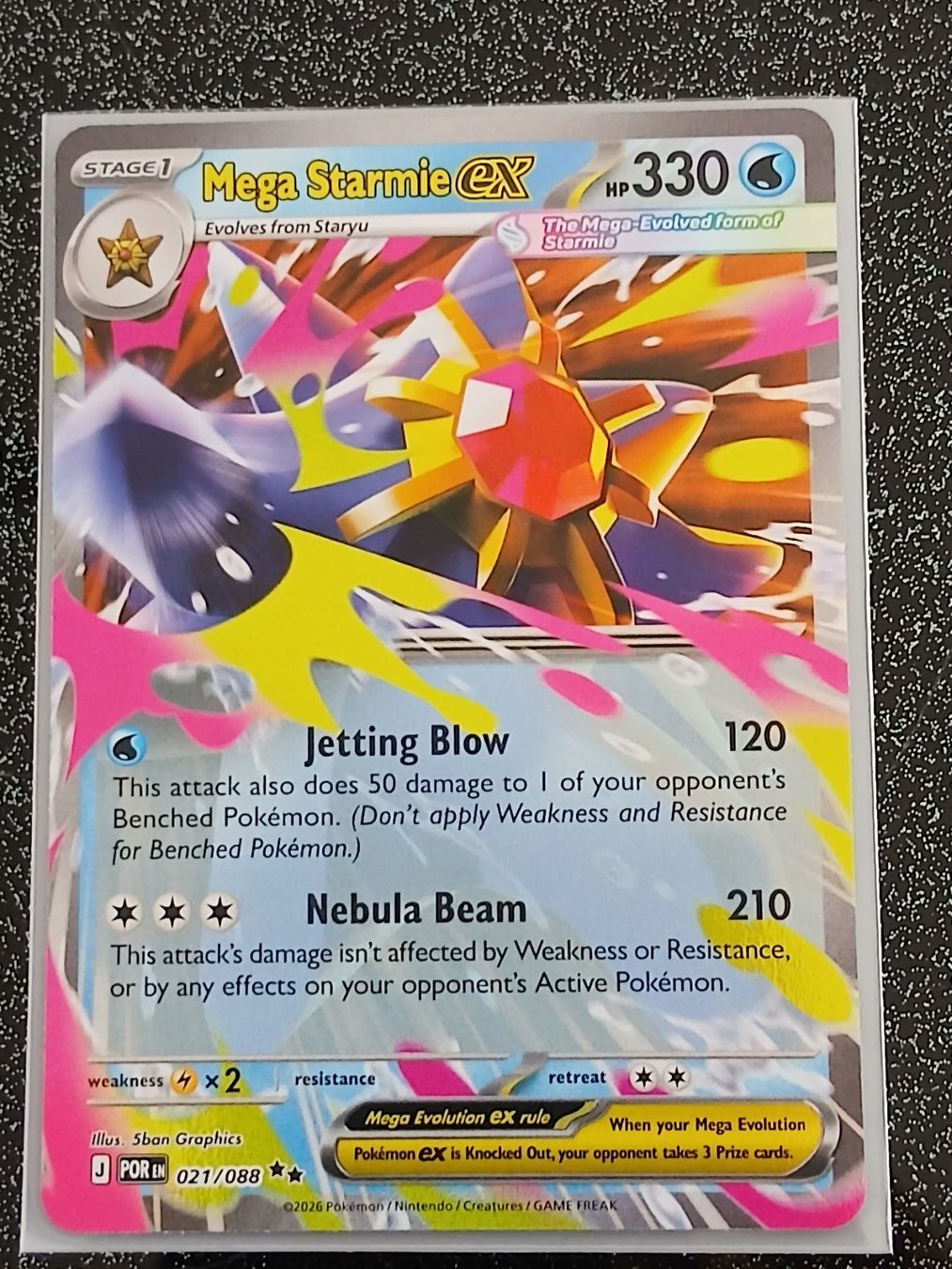 Pokémon Carte collezionabili: Perfect Order / Mega Starmie ex 021/088 EN – Nuovo (secondo la descrizione) da Zug venduto da Vorphalak