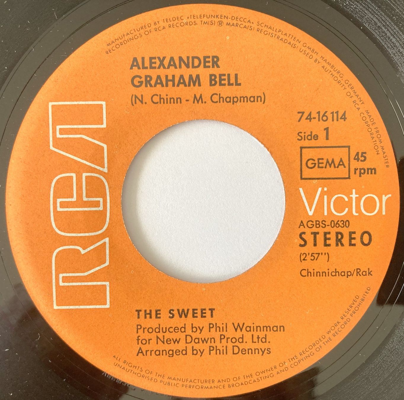 Vinyles: THE SWEET - ALEXANDER GRAHAM BELL – D'occasion à Bottens par hotter-than-hell 2