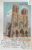 Reims - La Cathedrale - Litho Hugo d'Alisi