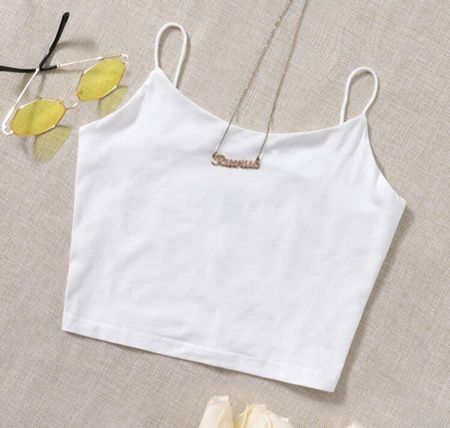 top bianco estivo