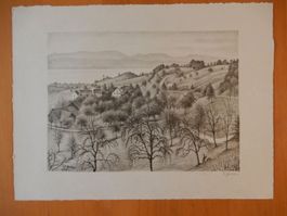 Eugen ZELLER 1889-1974 "Meilen" sign.
