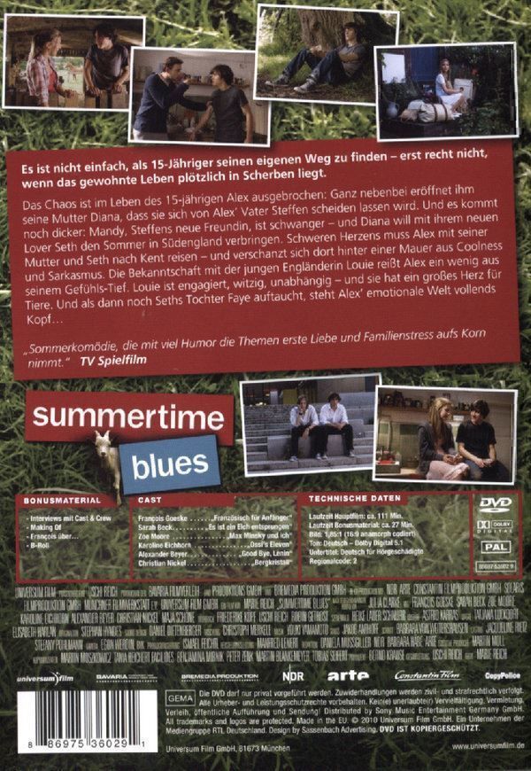 Tutti i DVDs: Summertime Blues (2009) DVD – Usato da Volketswil venduto da cinephilia 1