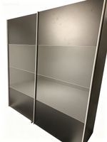 Schwebetürenschrank 2 Türen Anthrazit Glas neu