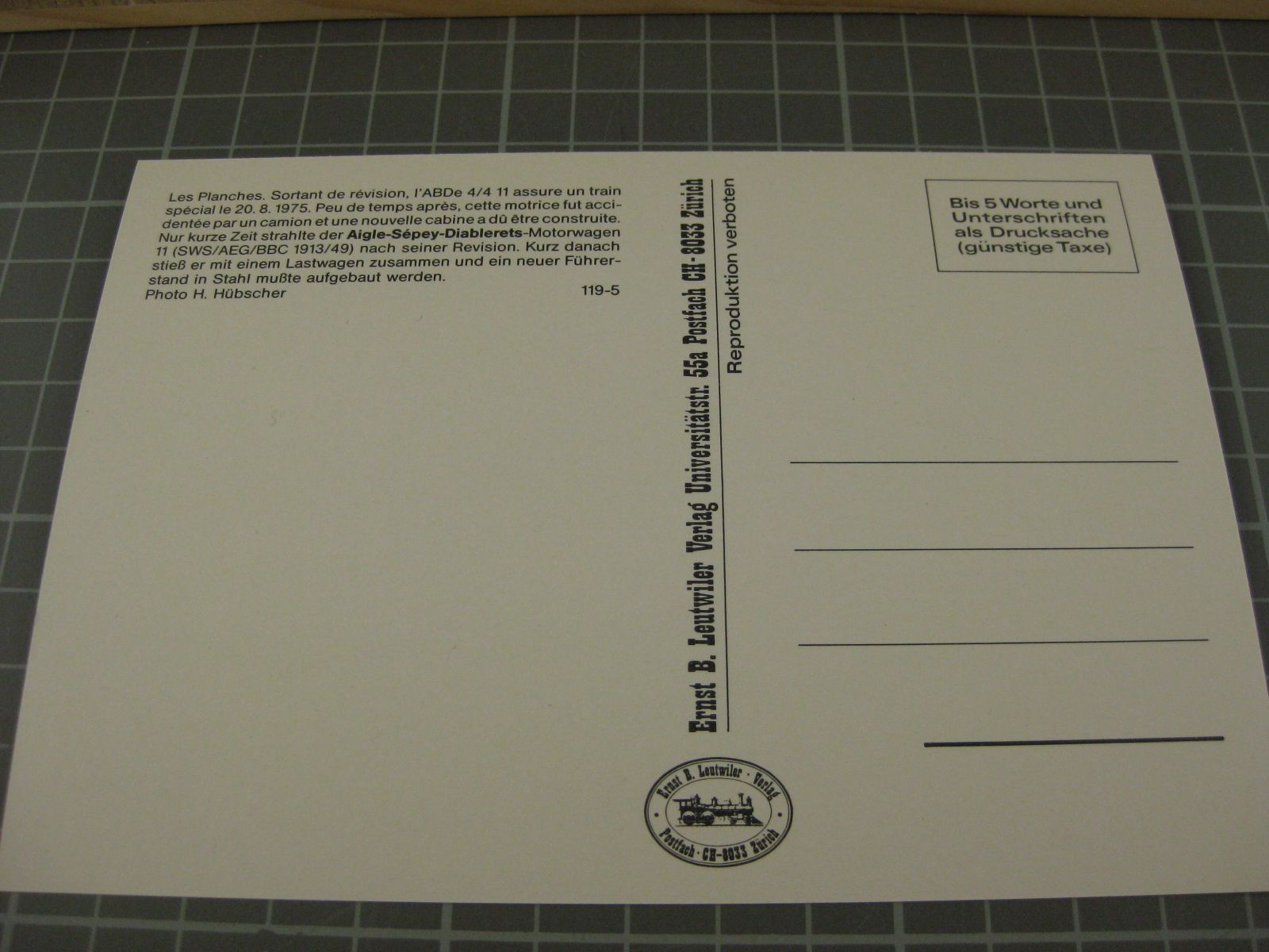 Cartoline postali: AK Les Planches mit Zug  – Nuovo (secondo la descrizione) da Malters venduto da Marosko 1