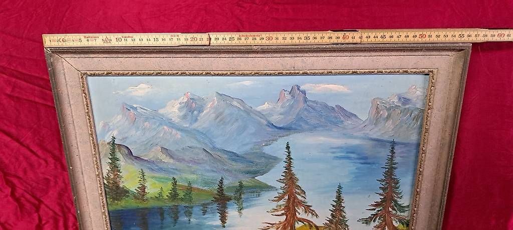 Dipinti: Landschaftsbild P. Zumbühl 1957 – Usato da Mülligen venduto da Sidin 3