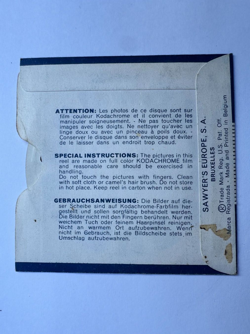 View-master Giocattoli: View-Master 3D: Nr. 1512 UPPER BAVARIA II GERMANY – Usato da Tegerfelden venduto da siebenmacky 1