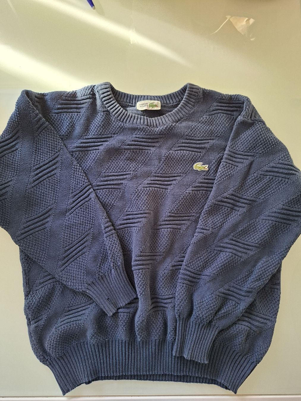 Lacoste Maglioni & Felpe: Pull Lacoste bleu marine texturé homme taille S – Usato da Renens VD venduto da ser_j2fn