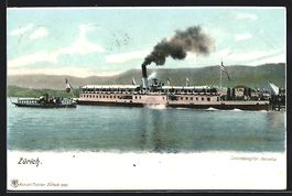 Salondampfer Helvetia auf dem Zürichsee