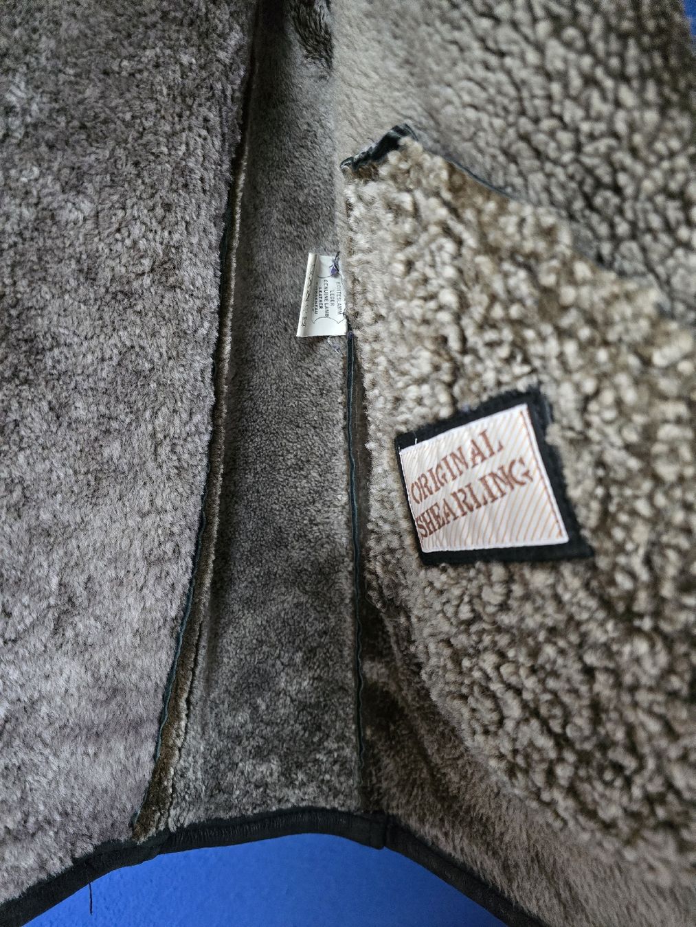Jacken: Lederjacke aus echtem Shearling-Leder, sehr warm! Lamm – Gebraucht aus Baden von swiss-alps 1