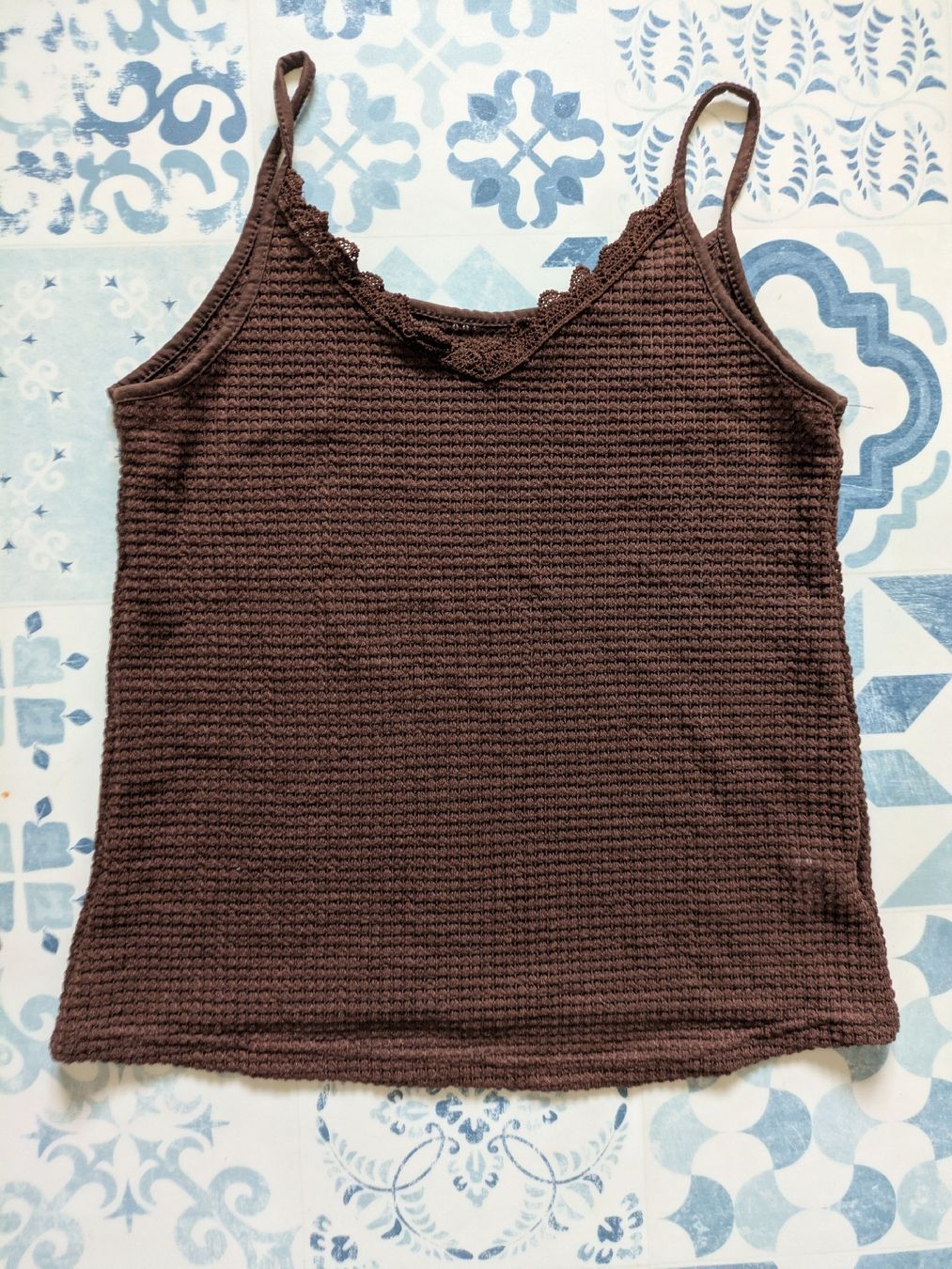 Top: Trägertop in Strickoptik Grösse S – Nuovo (secondo la descrizione) da Schwyz venduto da Magdalena86 2