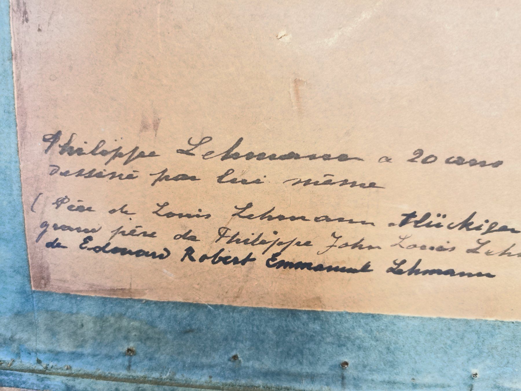 Gemälde: PORTRAIT ANCIEN I FORMATIONS AU DOS – Gebraucht aus Genève von Qanil77 7