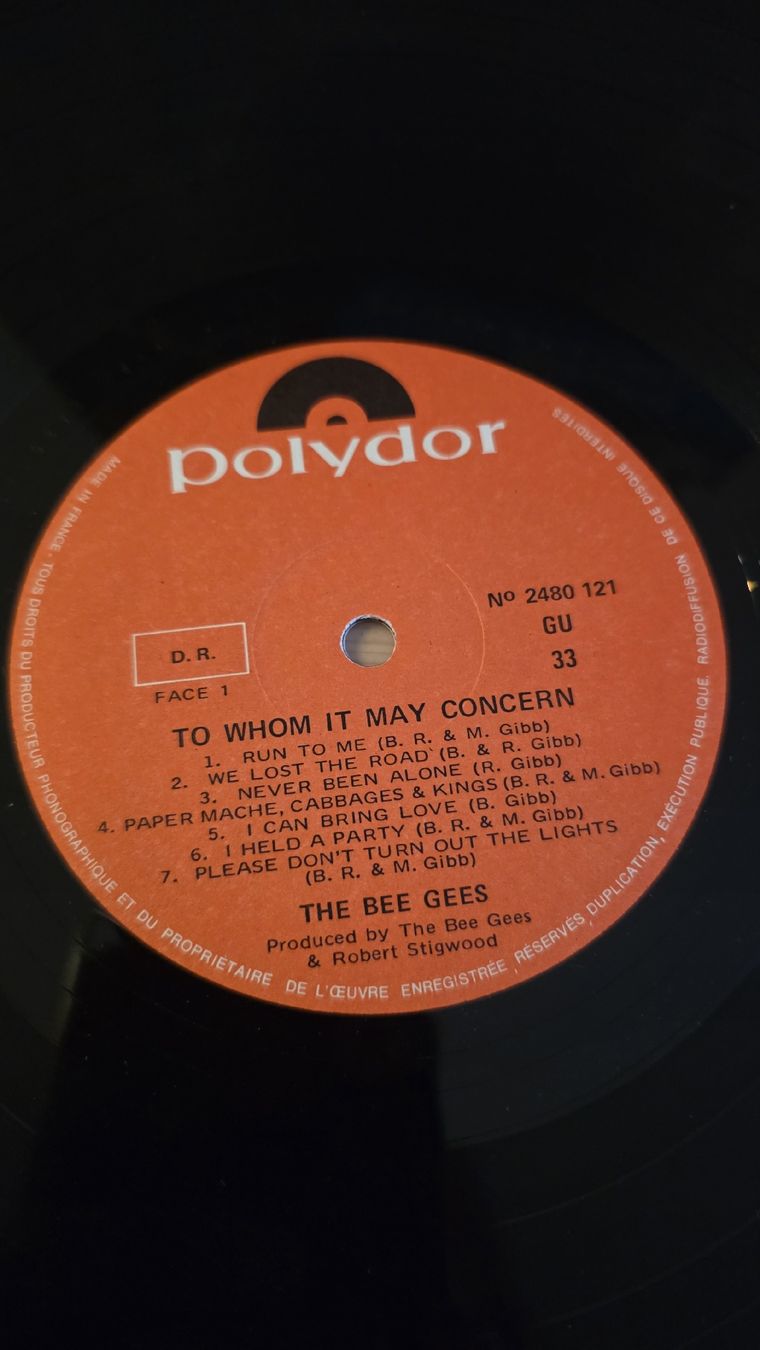 Dischi in vinile: Bee Gees "To Whom It May Concern" G,F – Usato da Yvonand venduto da RF-VINYL 2