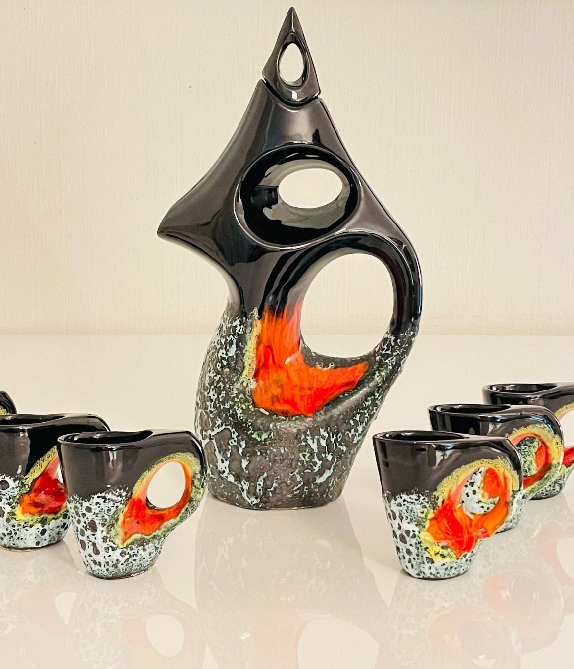 Tazze: Vallauris service a café design 6 tasses – Usato da Nyon venduto da stylevintage79 2