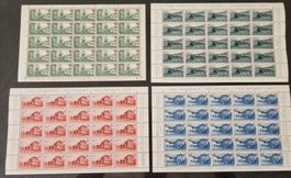 1948 : Pro Patria Serie im Bogen, postfrisch **,KP 300.--
