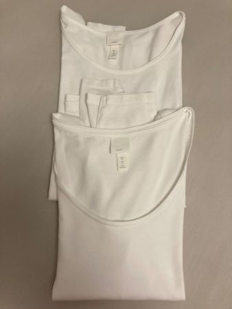 6 Shirt und Basic Paket weiss/blau/schwarz/5M/1/XS