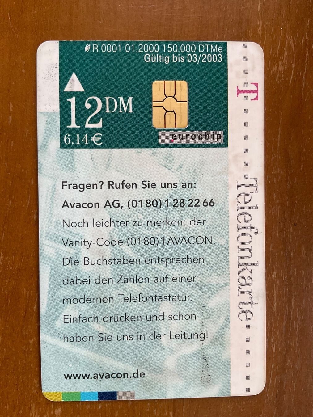 Schede telefoniche: Telefonkarte Deutschland, avacon – Usato da Zürich venduto da Tolima194 1