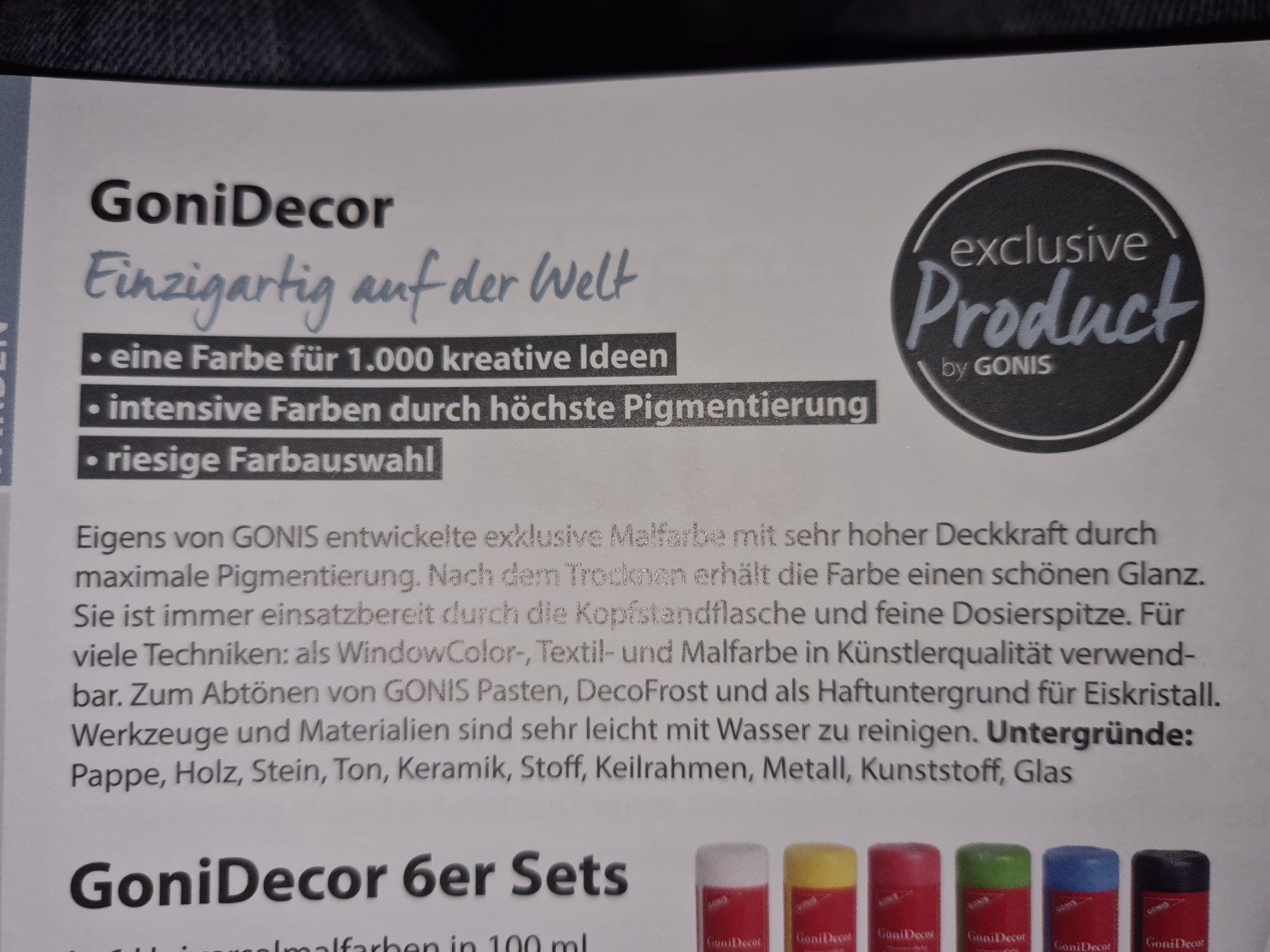 Farben: Gonis GoniDecor Taupe 9058 NEU – Neu und originalverpackt aus Killwangen von KIANA08 1