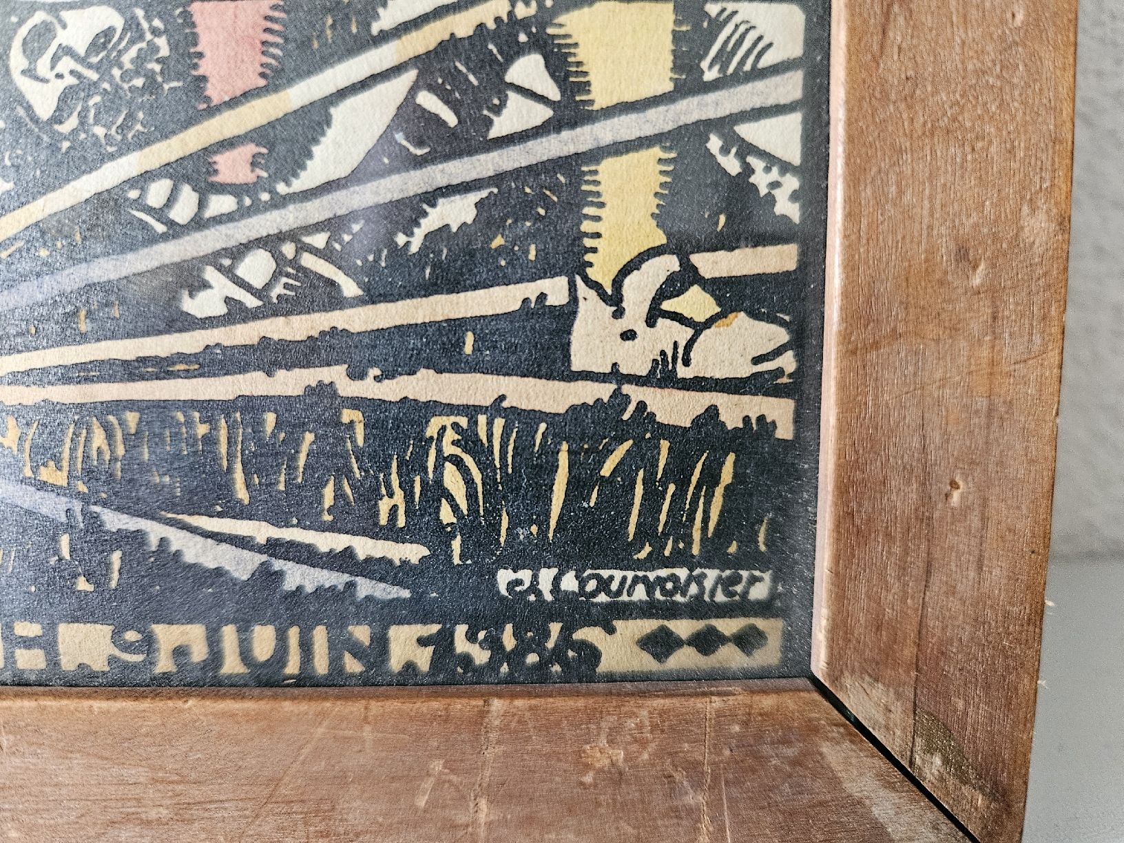 Xilografie: Jules Courvoisier Holzschnitt – Usato da Hauptwil venduto da Schwertfisch24 2
