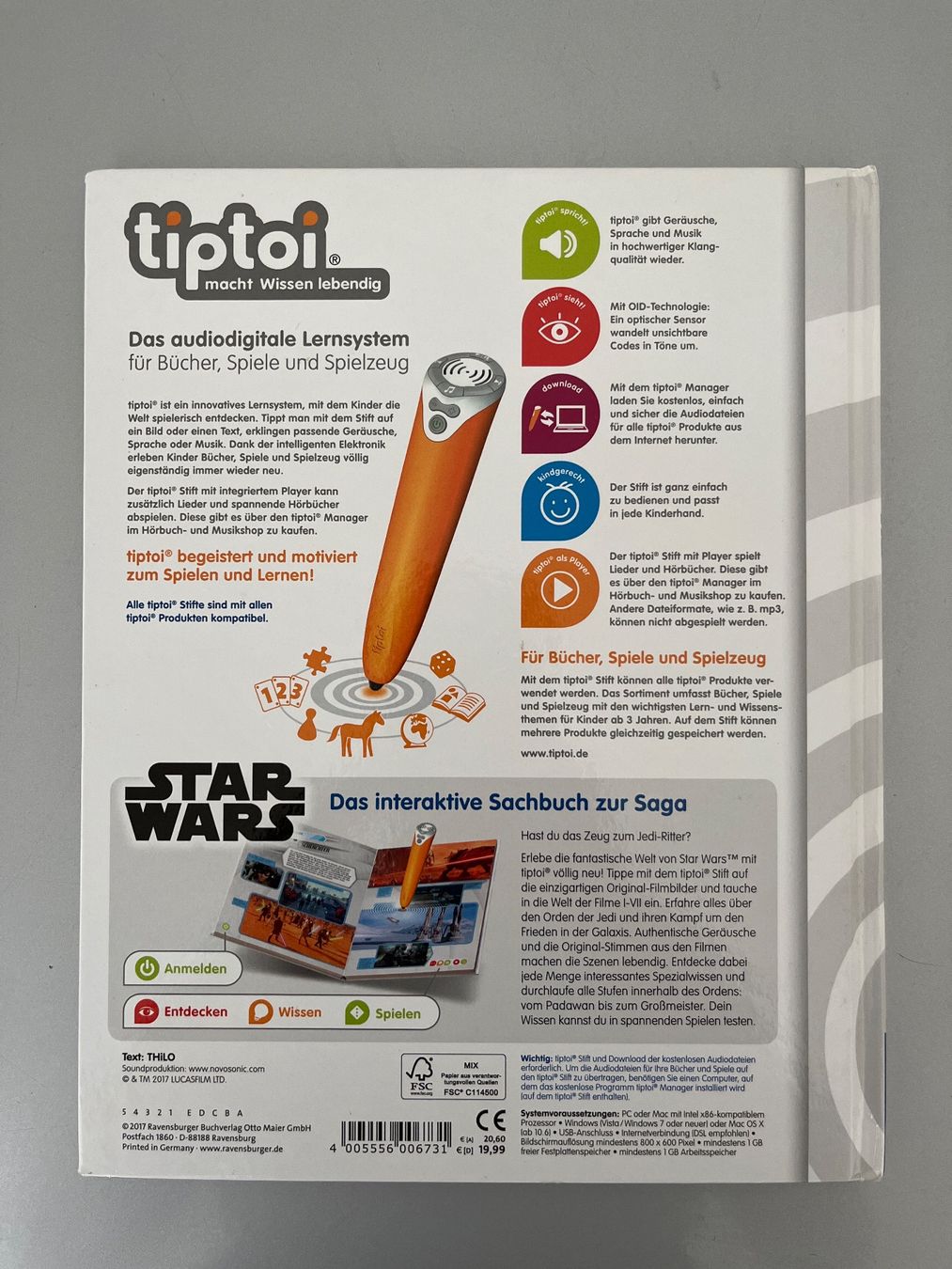 Libri: Tiptoi Star Wars mit Original Stimmen Briefversand – Nuovo (secondo la descrizione) da Unterägeri venduto da flu_zp5d 1