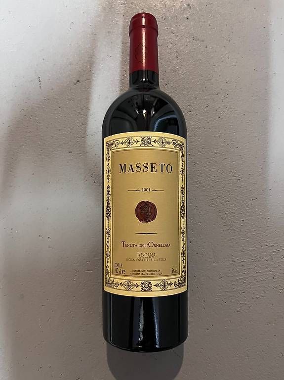 Masseto Vino: Masseto 2001 0.75 – Nuovo e nell'imballaggio originale da Arlesheim venduto da Spiderone