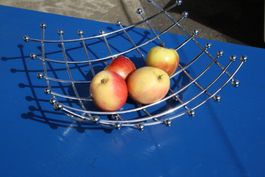 FRÜCHTESCHALE GITTERSCHALE CHROM