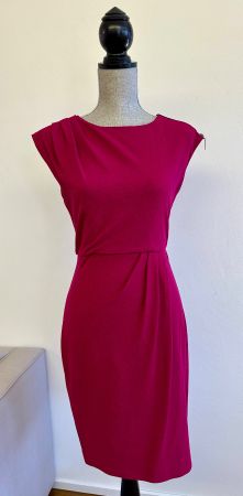 DIANE von FURSTENBERG MARCHONA HOT PINK FUSCHIA DRESS US 2