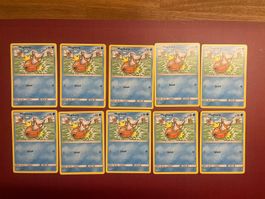 Pokemon 10x Magikarp non Holo Hidden Fates near Mint