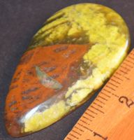 Cabochon L-3886 – Grüner Opal Edelstein 28x20mm
