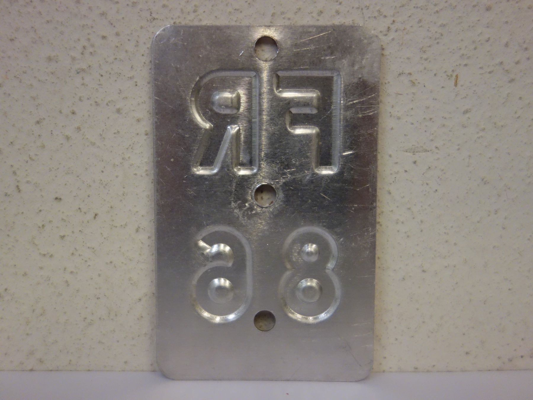 Schilder: FR 86 VELONUMMER - FAHRRADSCHILD – Gebraucht aus Kerzers von zimmergruen 1