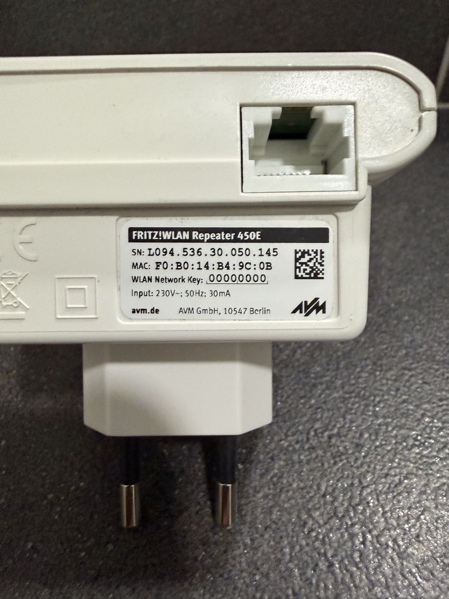 Wlan: FRITZ!WLAN Repeater 450E – Gebraucht aus Uznach von Player6 5