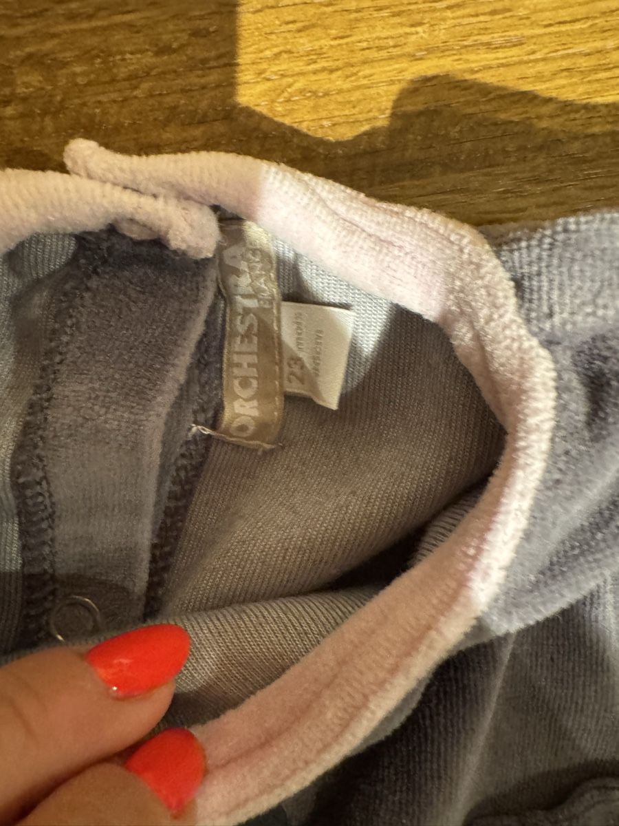 Pigiami: Pyjama velours gris 22 mois et pyjama fin taille 74 – Usato da Erde venduto da Kitkatekate 1