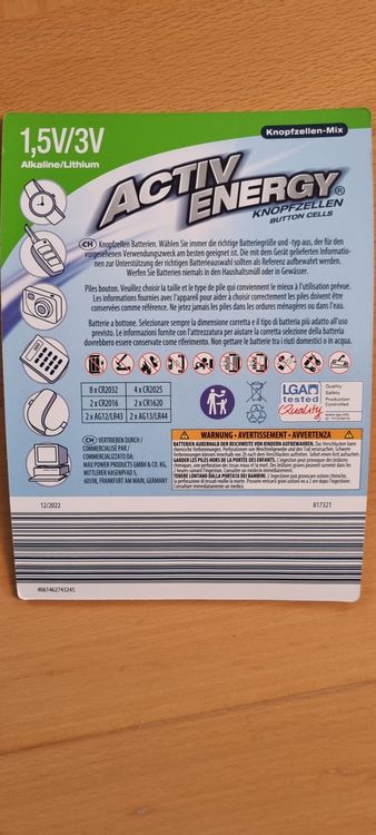 Caricatori & Batterie: 20 verschiedene Knopfbatterien – Nuovo (secondo la descrizione) da egliswil venduto da Maggy6 1