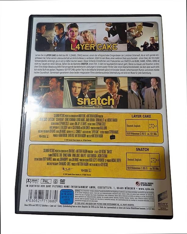 Tutti i DVDs: DVD Layer Cake + Snatch Doppelpack · – Usato da Zug venduto da randensalatistgesund 1