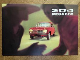 PEUGEOT 204 Prospekt 1971 deutsch brochure Limousine & Break