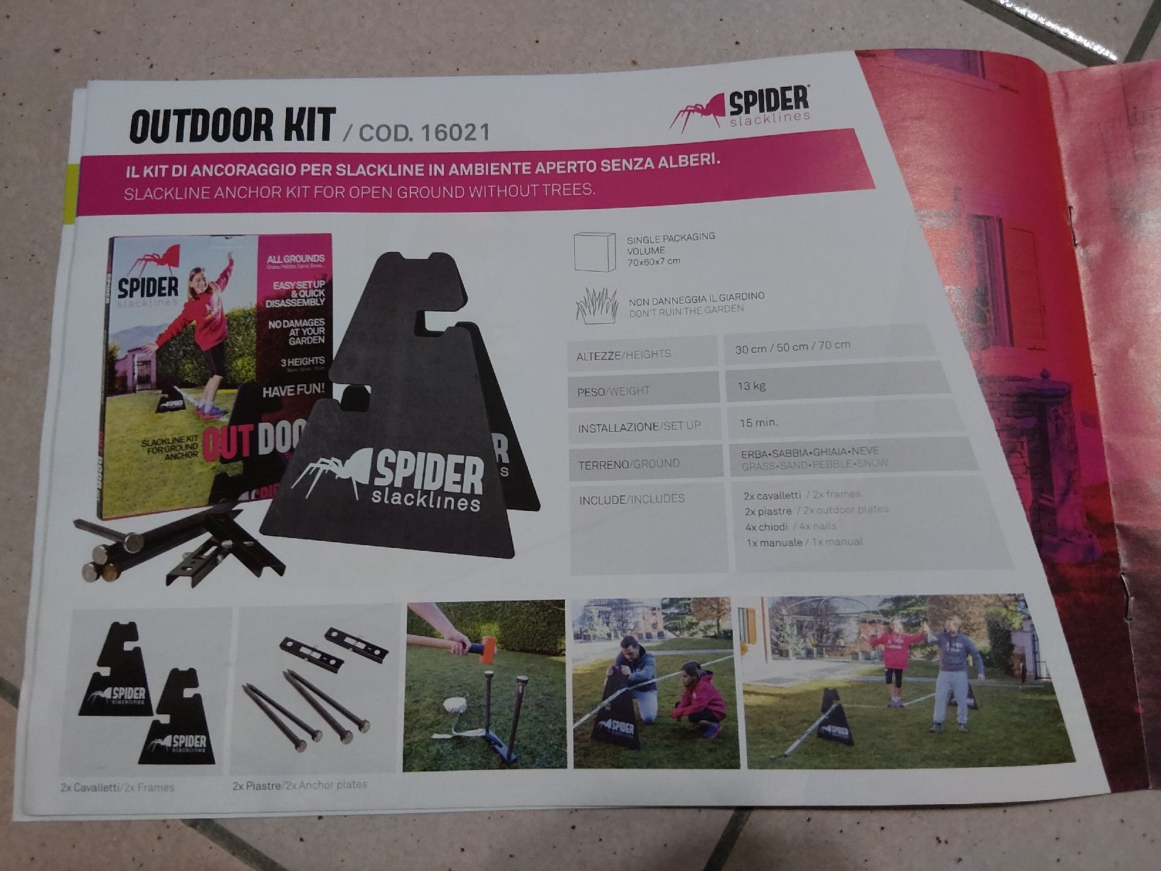 Slackline: Spider Slack Line Outdoor Kit – Usato da Grolley venduto da Montana78 4