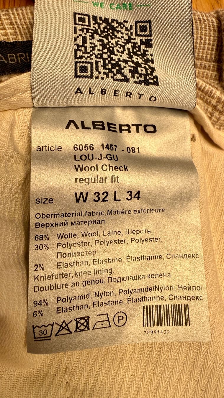 Pantaloni: Alberto Hose Lu-J-Gu – Nuovo e nell'imballaggio originale da Rebstein venduto da juz_7vw2 3