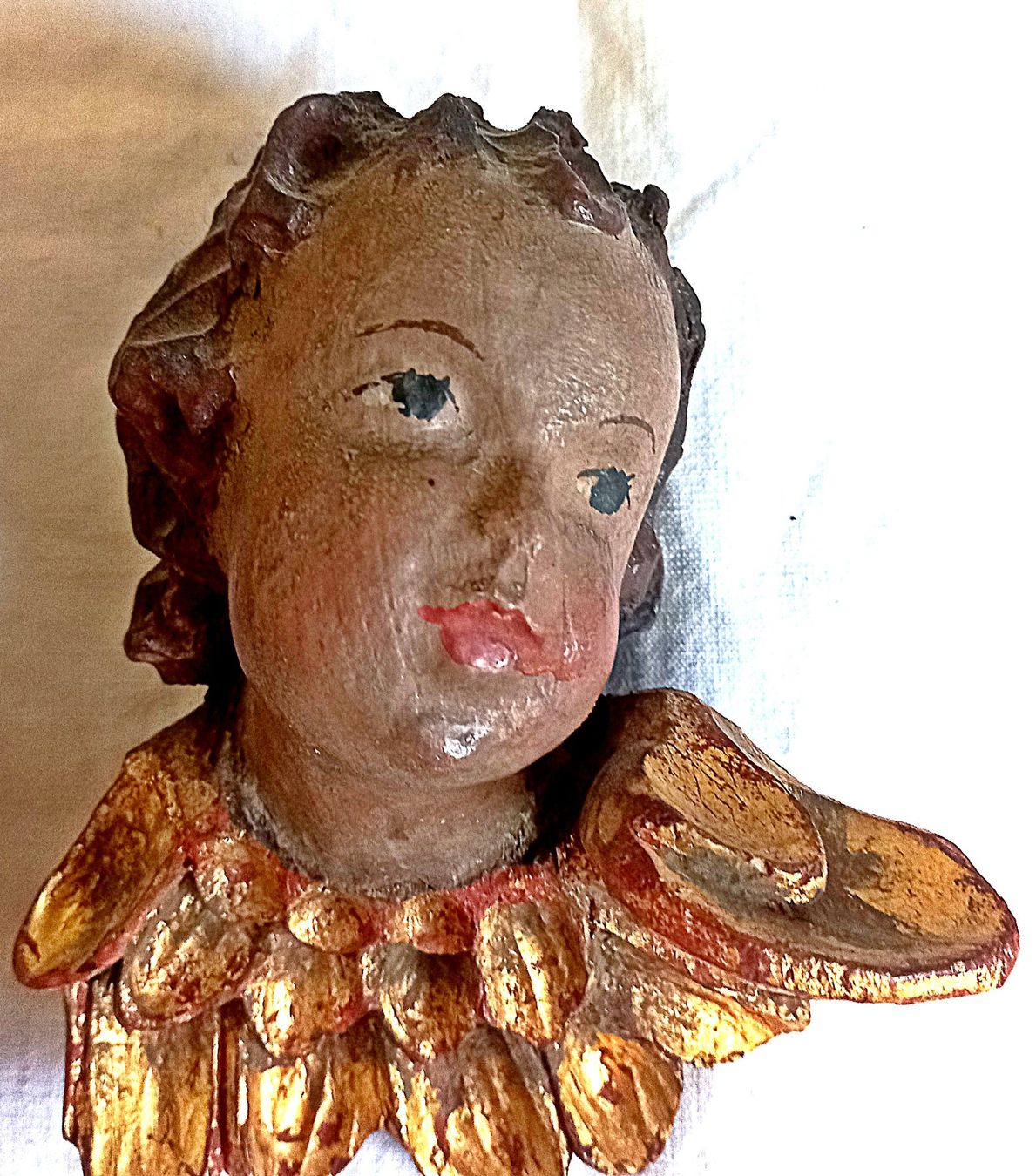 Statuette: Engel-Putten Paar Holz – Usato da Baar venduto da 2cvbaar 5