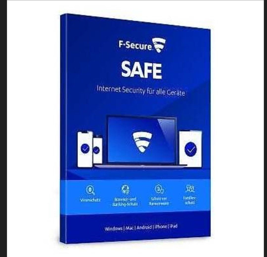 F-Secure Software: Virusprogramm SAFE F-Secure, 3 Geräte, 2 Jahre – Nuovo e nell'imballaggio originale da Ziefen venduto da Ringwraith