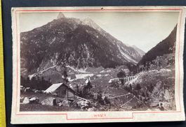 Wassen Uri mit Kehrtunnel~1900/ Photo (ohne Kartonunterlage)