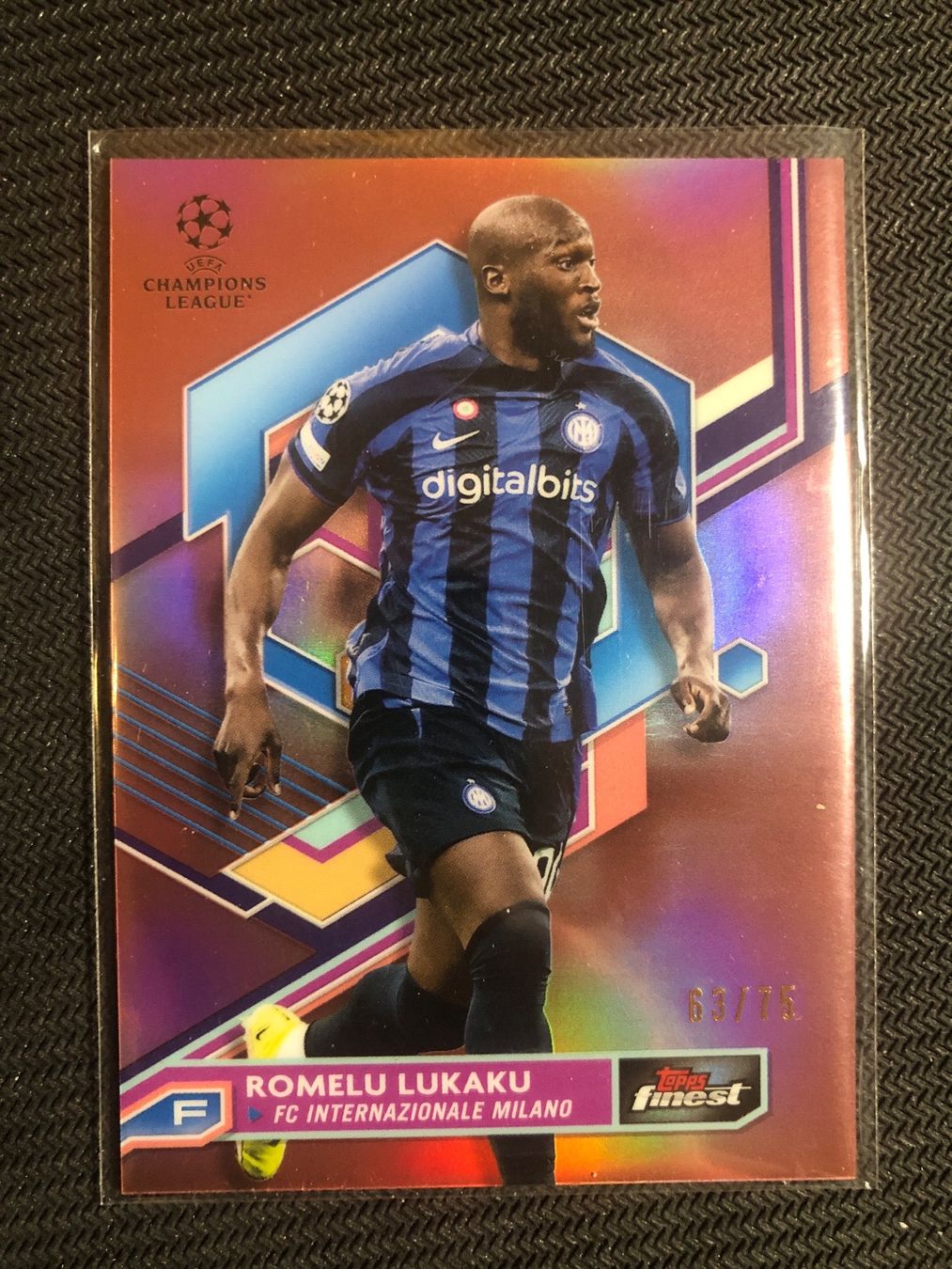 Topps Sammelbilder & Trading cards: Topps Finest Romelu Lukaku Inter Mailand 63/75 – Gebraucht aus Wangenried von Garagara